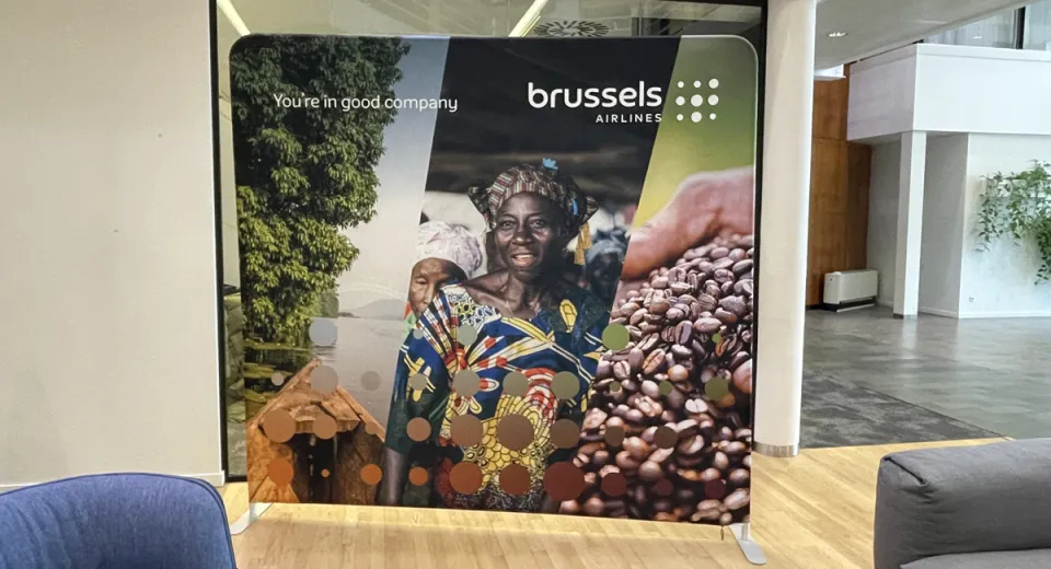 Brussels Airlines flexwalls