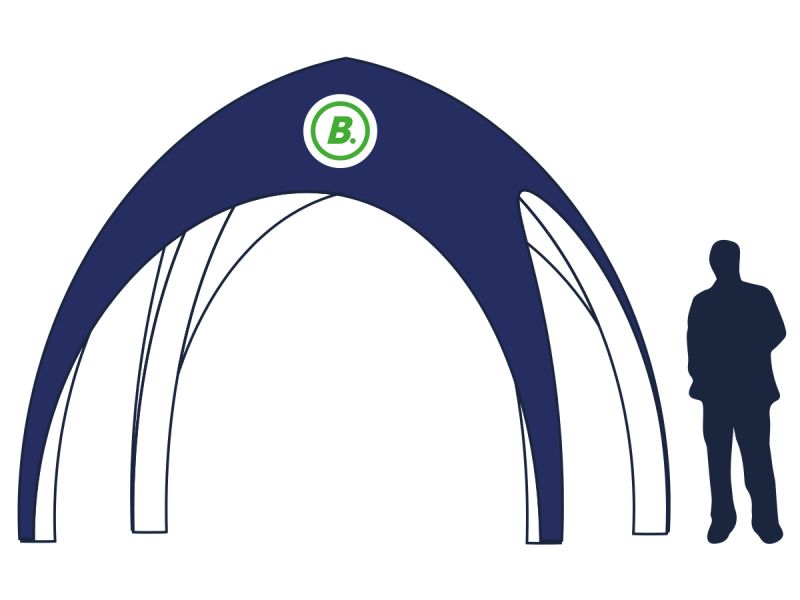 iglotent met bedrukking