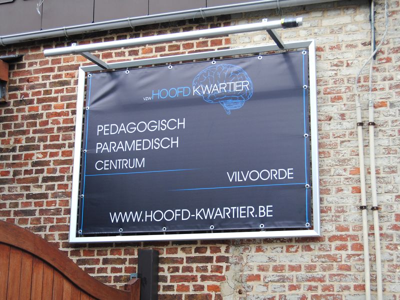 Trigono Triaflex kader frame spandoek