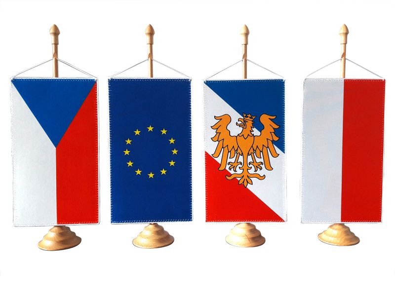 tafelvlag met houder