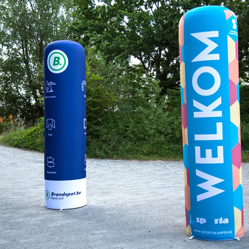 Le tube gonflable ou totem air est idéal pour mettre en évidence votre marque à l’occasion d’événements.