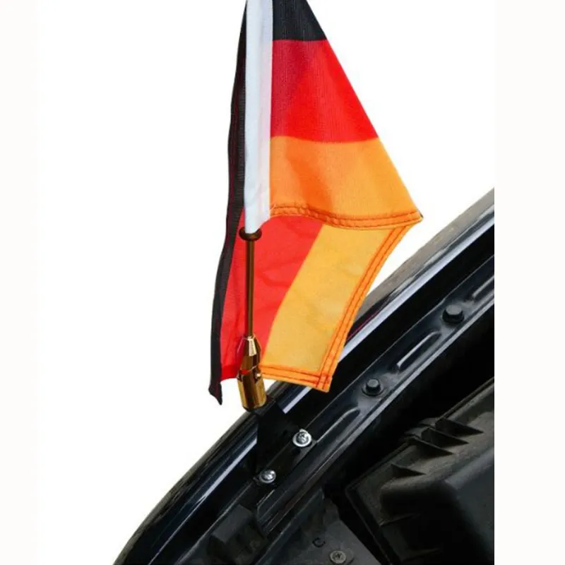 Drapeau de voiture Diplomatic support avec vis pour Embassade et représentations