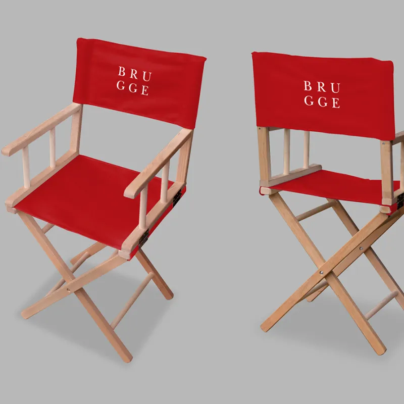 Director's chair with branding