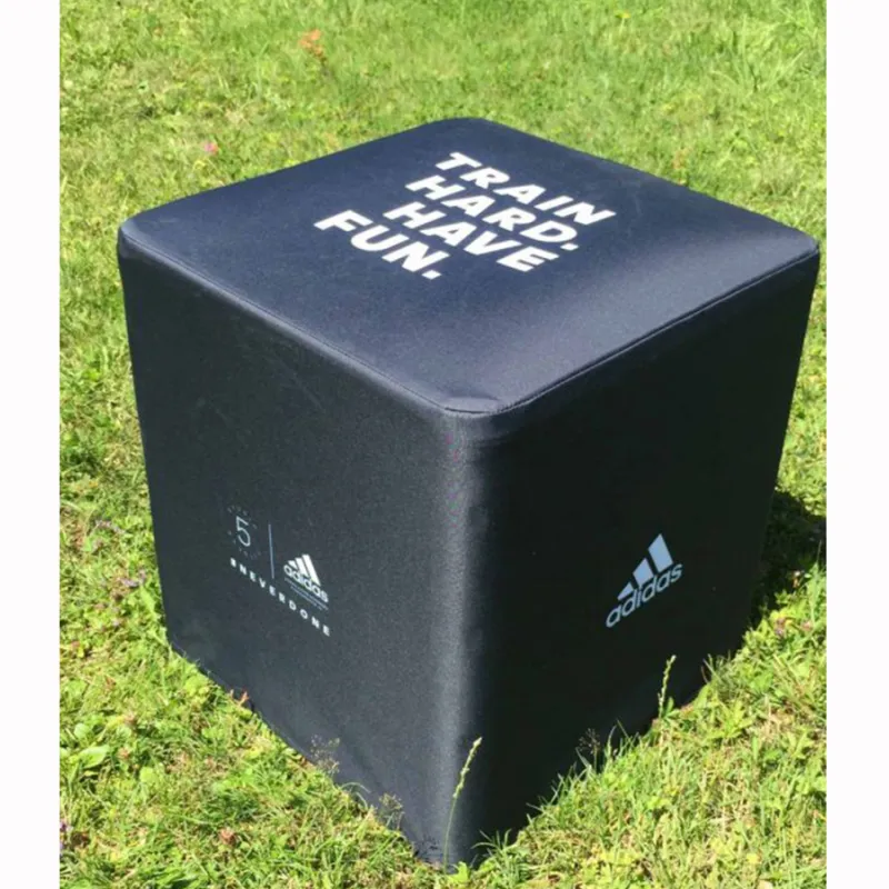 Sitting cube with unique folding system