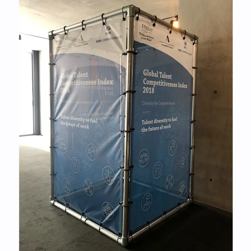 Mobiele kubus parkdag met frontlit of mesh spandoek