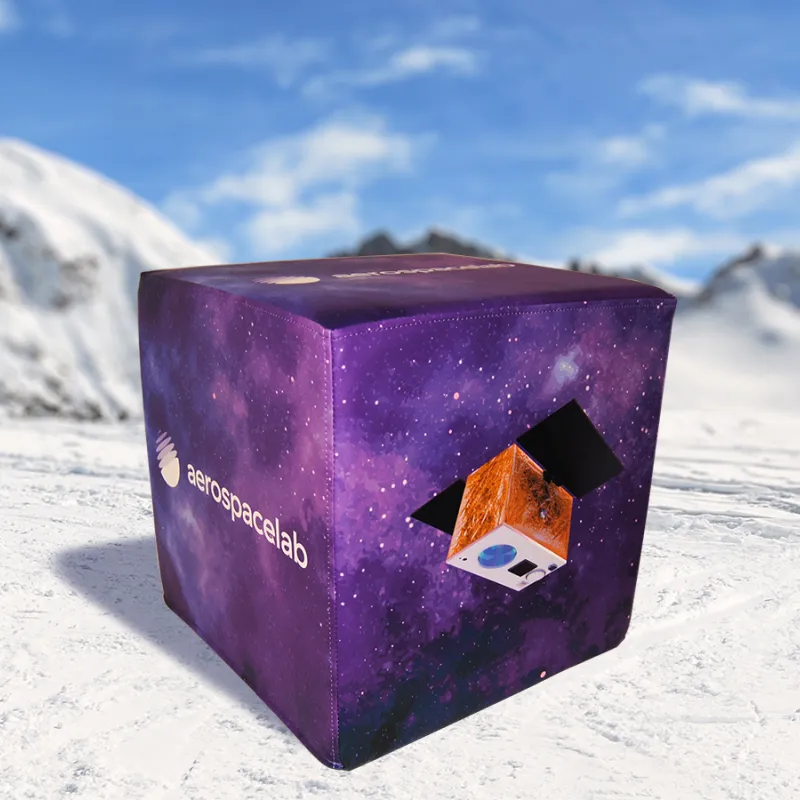 pouf , cube siège personnalisé, avec impression, avec logo