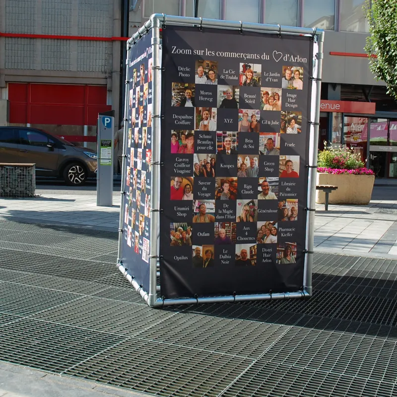 mobiele toren spandoeken