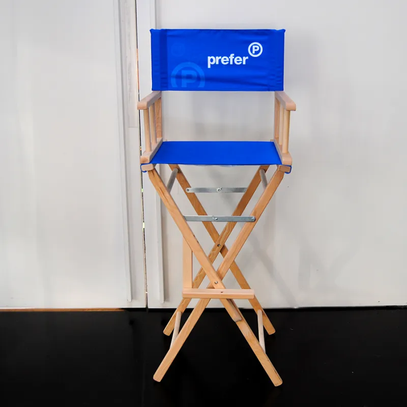 Director's chair with branding