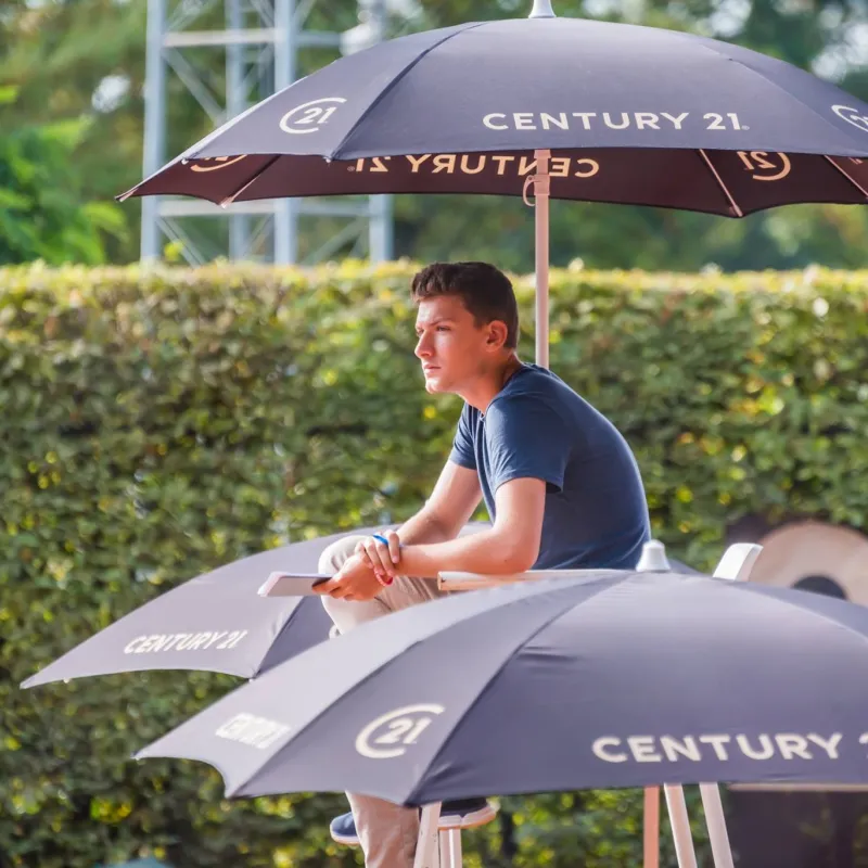 Promo Parasol carré avec impression logo