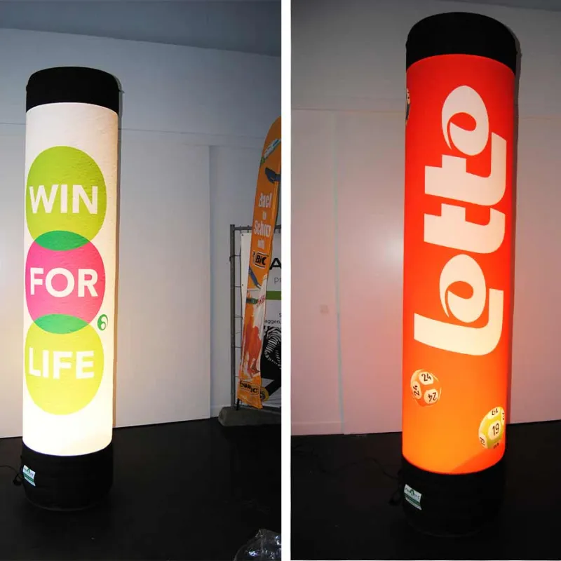 Le tube gonflable ou totem air est idéal pour mettre en évidence votre marque à l’occasion d’événements.