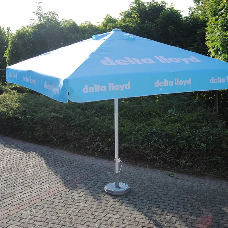 bedrukte parasol event en horeca