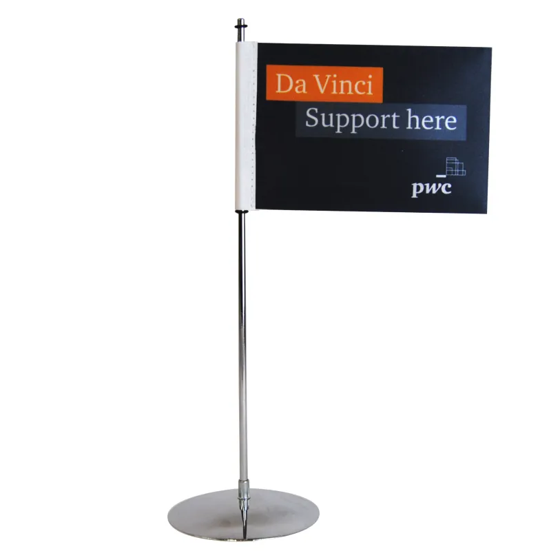 Tafelvlag standup met rechte vlag