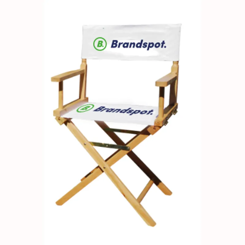 Director's chair with branding