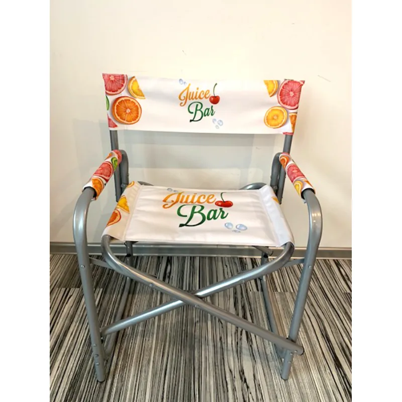 Director's chair with branding