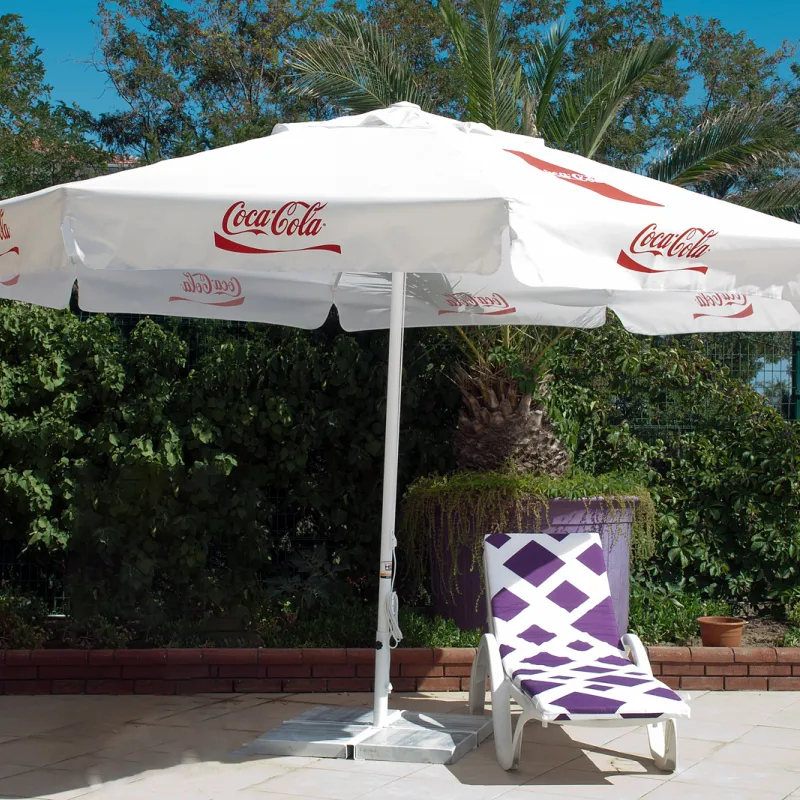 bedrukte parasol event en horeca