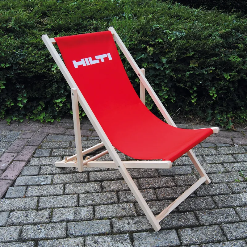 bedrukte strandstoel