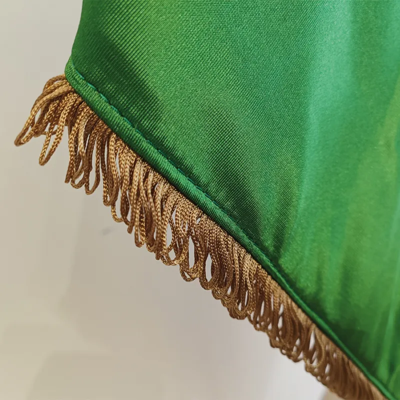 Flag double sided with golden fringes