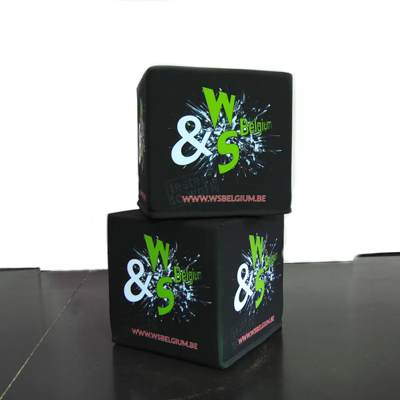 pouf , cube siège personnalisé, avec impression, avec logo