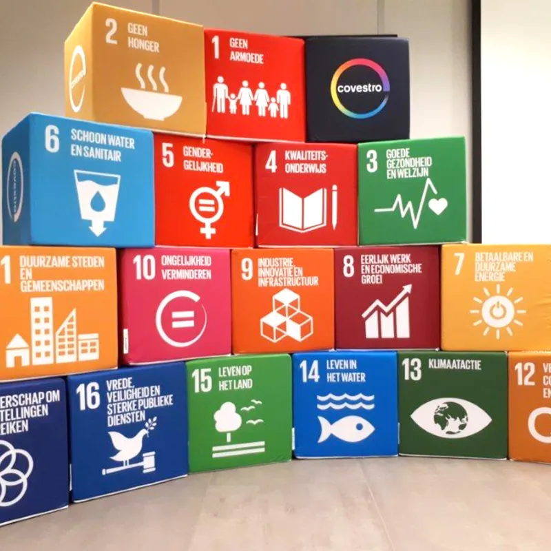pouf , cube siège personnalisé, avec impression, avec logo
