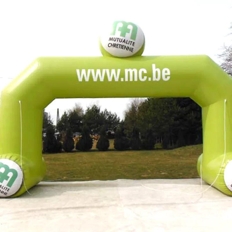 start finish publiboog bedrukt gebrand met eigen logo
