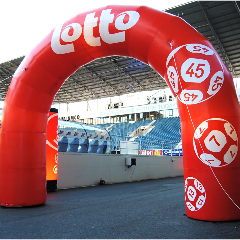 start finish publiboog bedrukt gebrand met eigen logo