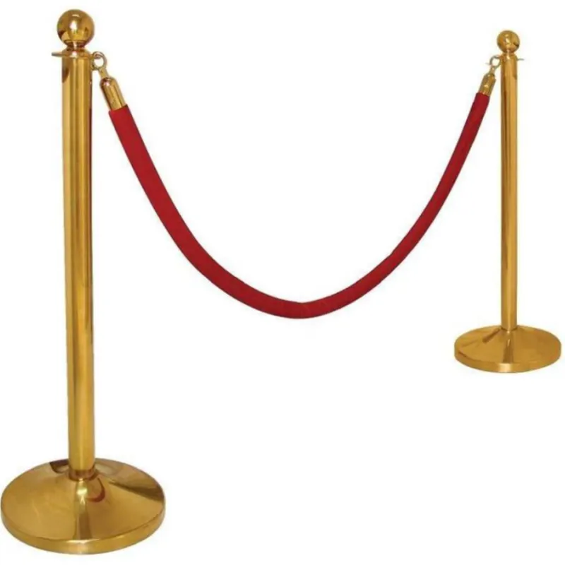 Poteau de Guidage dorée avec Corde