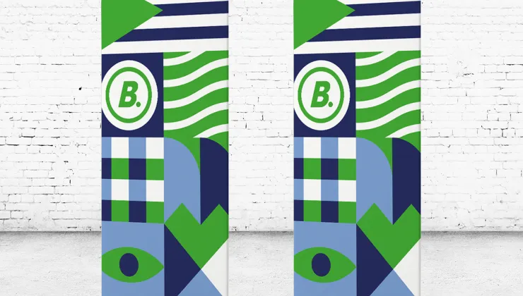 De Flexwall stand up alternatief voor roll up of pop up banner.