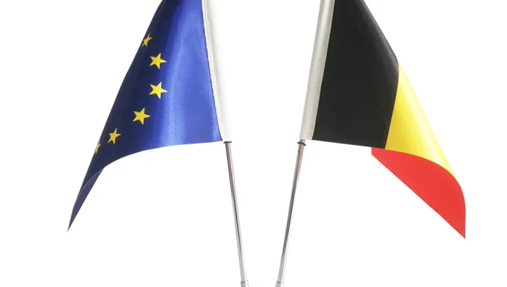 Tafelvlag met 2 masten met Dubbelzijdige vlagjes