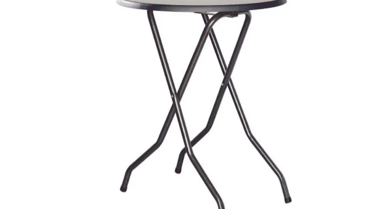 Table haute pliable mange debout, facile à transporter.
