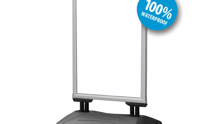Maak gebruik van dit dubbelzijdig reclamebord, ideaal voor professionele presentatie van informatie, posters