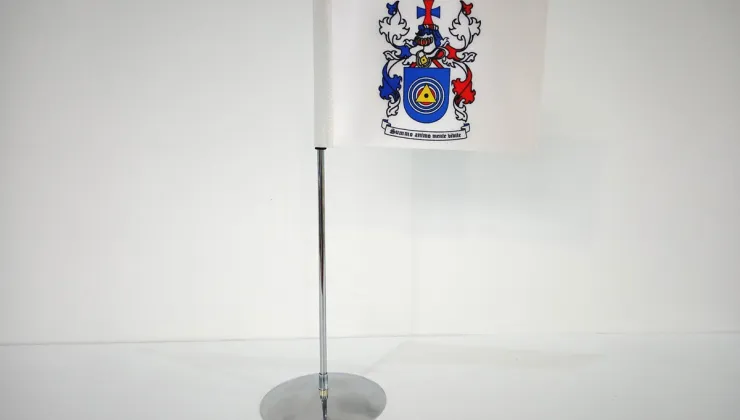 Tafelvlag standup met rechte vlag