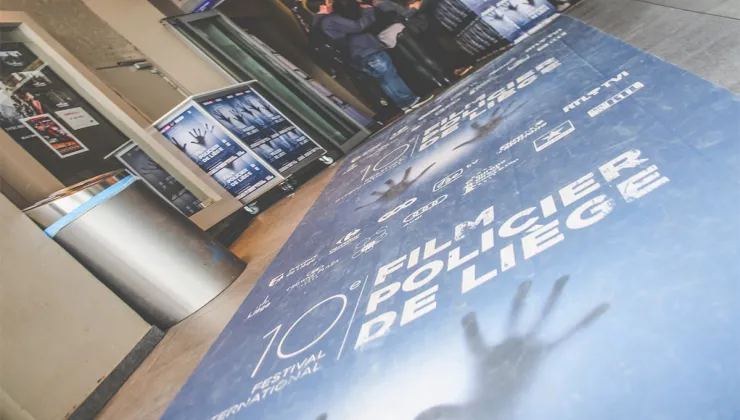 Tapis personnalisé pour le Festival du film Policier à Liège