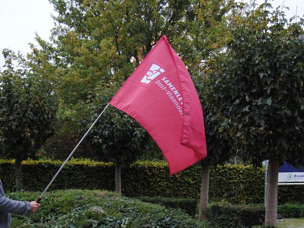 flag with a telescopic pole Samenleven