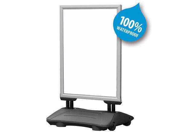 Double sided windmaster. Ideal for presenting your message in front of your shop.