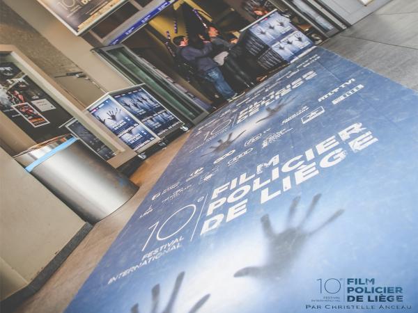 Tapis personnalisé pour le Festival du film Policier à Liège