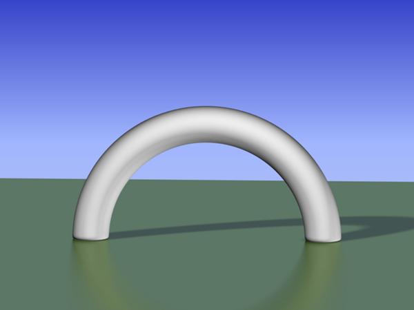 Inflatable arch bow