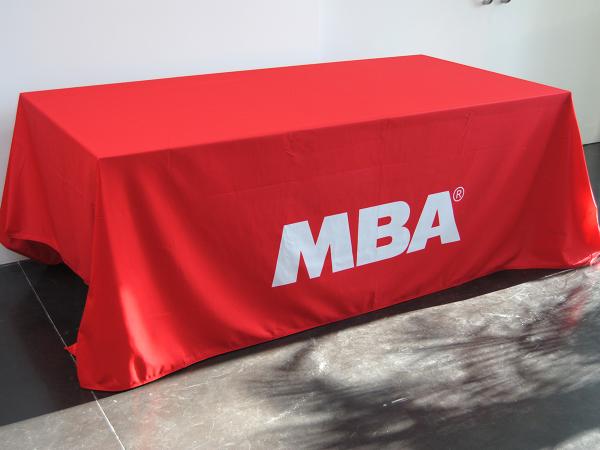 Printed tablecloth with logo MBA
