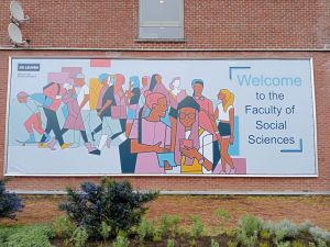 Spandoek voor kaderframes KuLeuven