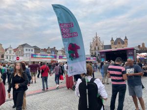 Rigzak met beachvlag