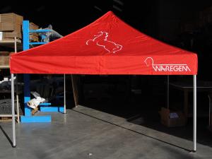 Bedrukte canopy pop up vouwtent Stad Waregem