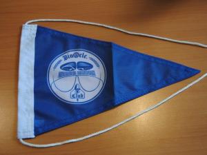 Bikeflag with logo and ropes