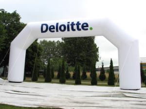 start finish publiboog bedrukt gebrand met eigen logo