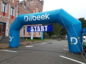 Bedrukte publiboog Stad Dilbeek