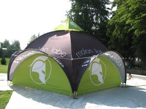 Brandspot’s dome tent is the ideal way to grab lots of attention at events such as fairs and open days.