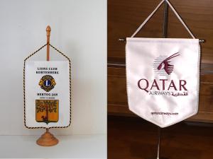 Fanions  avec logo personnalisé, impression