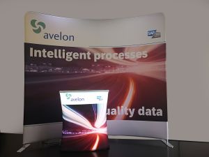 Flexwall Bow met bijpassen toog Counter flex LED