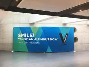 Flexwall beurswand, textielwand, backdrop, press wall, fotowall bedrukt