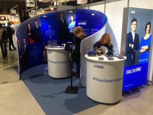 Flexwall beurswand, textielwand, backdrop, press wall, fotowall bedrukt