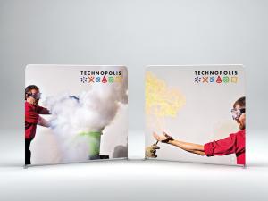 De Flexwall, mobiele beurswand, bedrukte textielwand