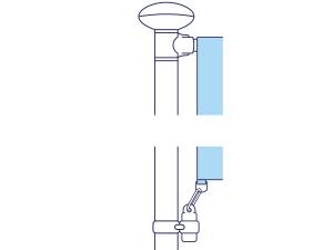 Mât avec potence tournante